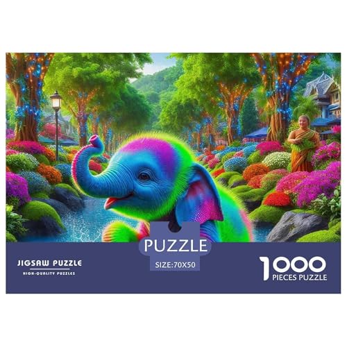 Elefanten Puzzle 1000 Teile Für Erwachsene Clevere Rätsel Für Pädagogisches Spiel 70x50cm/1000pcs Elefanten Puzzle 1000 Teile Für Erwachsene Clevere Rätsel Für Pädagogisches Spiel 70x50cm/1000pcs von VFQWPYAJN