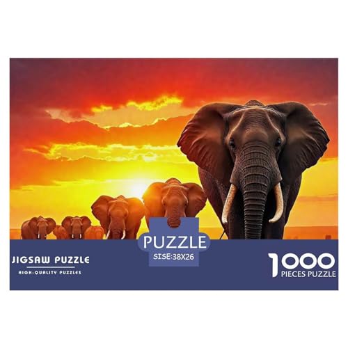 Elefanten Puzzle 1000 Teile Für Erwachsene Clevere Rätsel Herausforderung Spielzeug 38x26cm/1000pcs Elefanten Puzzle 1000 Teile Für Erwachsene Clevere Rätsel Herausforderung Spielzeug 38x26cm/1000pcs von VFQWPYAJN