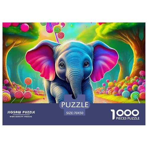 Elefanten Puzzle 1000 Teile Für Erwachsene Clevere Rätsel Herausforderung Spielzeug 70x50cm/1000pcs Elefanten Puzzle 1000 Teile Für Erwachsene Clevere Rätsel Herausforderung Spielzeug 70x50cm/1000pcs von VFQWPYAJN