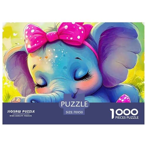 Elefanten Puzzle 1000 Teile Für Erwachsene Clevere Rätsel Herausforderung Spielzeug 70x50cm/1000pcs Elefanten Puzzle 1000 Teile Für Erwachsene Clevere Rätsel Herausforderung Spielzeug 70x50cm/1000pcs von VFQWPYAJN