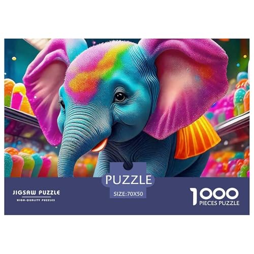 Elefanten Puzzle 1000 Teile Für Erwachsene Puzzles-Geschenk Herausforderung Spielzeug 70x50cm/1000pcs Elefanten Puzzle 1000 Teile Für Erwachsene Puzzles-Geschenk Herausforderung Spielzeug 70x50cm/1000pcs von VFQWPYAJN