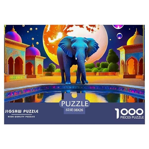 Elefanten Puzzle 1000 Teile Für Erwachsene Und Kinder Ab 14 Jahren Clevere Rätsel Für Pädagogisches Spiel 38x26cm/1000pcs Elefanten Puzzle 1000 Teile Für Erwachsene Und Kinder Ab 14 Jahren Clevere Rätsel Für Pädagogisches Spiel 38x26cm/1000pcs von VFQWPYAJN