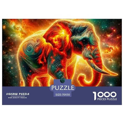 Elefanten Puzzle 1000 Teile Für Erwachsene Und Kinder Ab 14 Jahren Clevere Rätsel Für Pädagogisches Spiel 70x50cm/1000pcs Elefanten Puzzle 1000 Teile Für Erwachsene Und Kinder Ab 14 Jahren Clevere Rätsel Für Pädagogisches Spiel 70x50cm/1000pcs von VFQWPYAJN