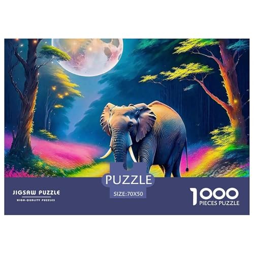 Elefanten Puzzle 1000 Teile Für Erwachsene Und Kinder Ab 14 Jahren Clevere Rätsel Impossible Game 70x50cm/1000pcs Elefanten Puzzle 1000 Teile Für Erwachsene Und Kinder Ab 14 Jahren Clevere Rätsel Impossible Game 70x50cm/1000pcs von VFQWPYAJN