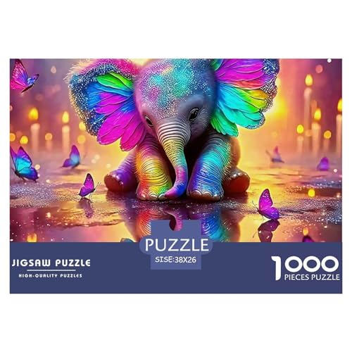 Elefanten Puzzle 1000 Teile Für Erwachsene Und Kinder Ab 14 Jahren Puzzles-Geschenk Herausforderung Spielzeug 38x26cm/1000pcs Elefanten Puzzle 1000 Teile Für Erwachsene Und Kinder Ab 14 Jahren Puzzles-Geschenk Herausforderung Spielzeug 38x26cm/1000pcs von VFQWPYAJN