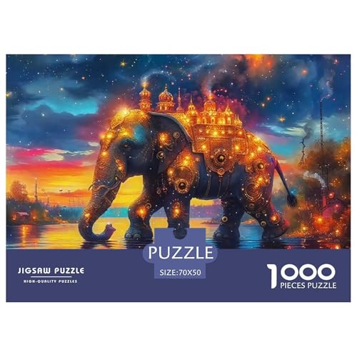 Elefanten Puzzle 1000 Teile Für Erwachsene Und Kinder Ab 14 Jahren Puzzles-Geschenk Herausforderung Spielzeug 70x50cm/1000pcs Elefanten Puzzle 1000 Teile Für Erwachsene Und Kinder Ab 14 Jahren Puzzles-Geschenk Herausforderung Spielzeug 70x50cm/1000pcs von VFQWPYAJN