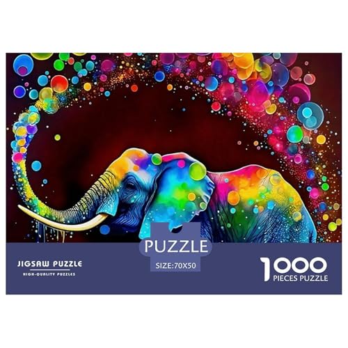 Elefanten Puzzle 1000 Teile Für Erwachsene Und Kinder Clevere Rätsel Für Pädagogisches Spiel 70x50cm/1000pcs von VFQWPYAJN