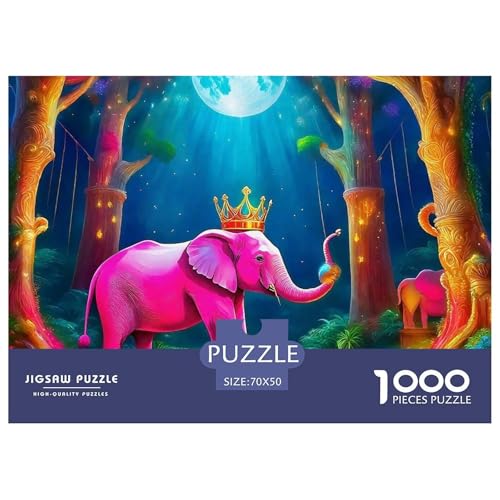 Elefanten Puzzle 1000 Teile Für Erwachsene Und Kinder Mit Gemütliche Studie-Motiv Impossible Game 70x50cm/1000pcs von VFQWPYAJN