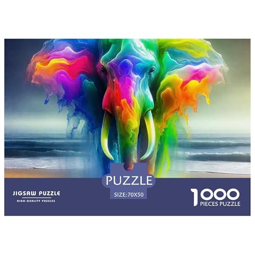 Elefanten Puzzle 1000 Teile Für Erwachsene Und Kinder Mit Gemütliche Studie-Motiv Impossible Game 70x50cm/1000pcs von VFQWPYAJN