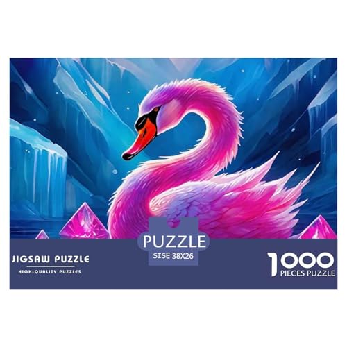 Liebe Schwan 1000 Teile Puzzle Liebe Schwan Für Erwachsene Mit Gemütliche Studie-Motiv Für Pädagogisches Spiel 38x26cm/1000pcs von VFQWPYAJN