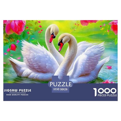 Liebe Schwan 1000 Teile Puzzle Liebe Schwan Für Erwachsene Und Kinder Clevere Rätsel Für Pädagogisches Spiel 38x26cm/1000pcs von VFQWPYAJN