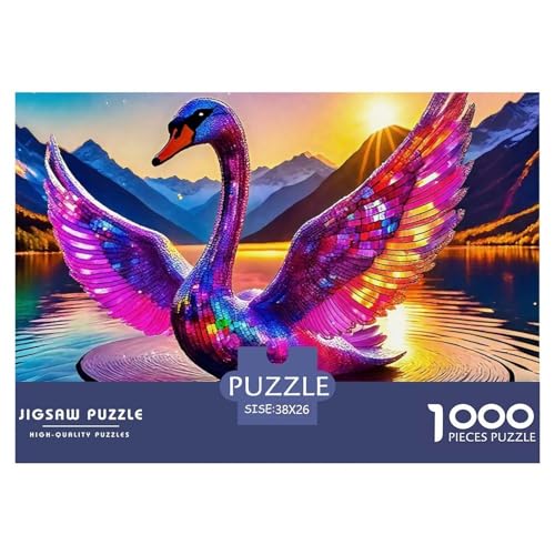 Liebe Schwan 1000 Teile Puzzle Liebe Schwan Für Erwachsene Und Kinder Puzzles-Geschenk Für Pädagogisches Spiel 38x26cm/1000pcs von VFQWPYAJN