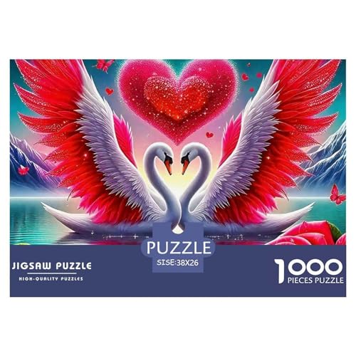 Liebe Schwan Puzzle 1000 Teile Liebe Schwan Für Erwachsene Kinder Clevere Rätsel Für Pädagogisches Spiel 38x26cm/1000pcs von VFQWPYAJN