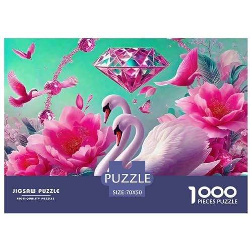 Liebe Schwan Puzzle 1000 Teile Liebe Schwan Für Erwachsene Kinder Clevere Rätsel Für Pädagogisches Spiel 70x50cm/1000pcs von VFQWPYAJN