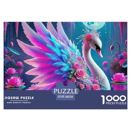 Liebe Schwan Puzzle 1000 Teile Liebe Schwan Für Erwachsene Und Kinder Clevere Rätsel Für Pädagogisches Spiel 38x26cm/1000pcs von VFQWPYAJN
