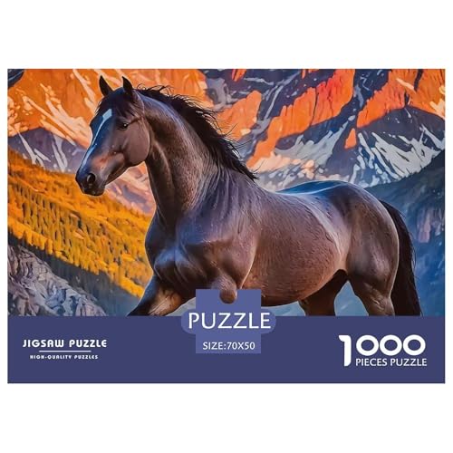Pferd 1000 Teile Puzzle Für Erwachsene Clevere Rätsel Herausforderung Spielzeug 70x50cm/1000pcs Pferd 1000 Teile Puzzle Für Erwachsene Clevere Rätsel Herausforderung Spielzeug 70x50cm/1000pcs von VFQWPYAJN