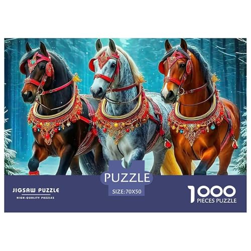 Pferd 1000 Teile Puzzle Für Erwachsene Clevere Rätsel Herausforderung Spielzeug 70x50cm/1000pcs Pferd 1000 Teile Puzzle Für Erwachsene Clevere Rätsel Herausforderung Spielzeug 70x50cm/1000pcs von VFQWPYAJN