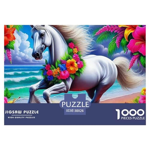 Pferd 1000 Teile Puzzle Für Erwachsene Kinder Puzzles-Geschenk Für Pädagogisches Spiel 38x26cm/1000pcs von VFQWPYAJN