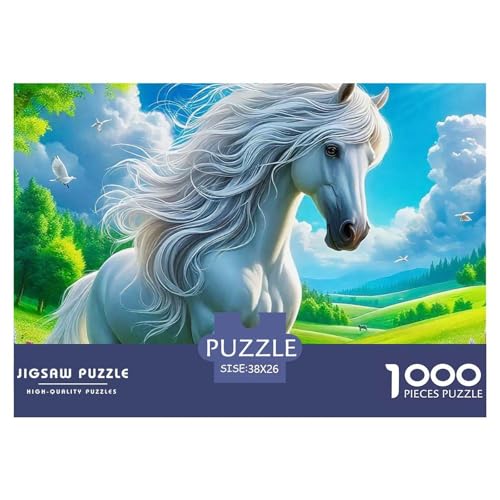 Pferd 1000 Teile Puzzle Für Erwachsene Kinder Puzzles-Geschenk Für Pädagogisches Spiel 38x26cm/1000pcs von VFQWPYAJN