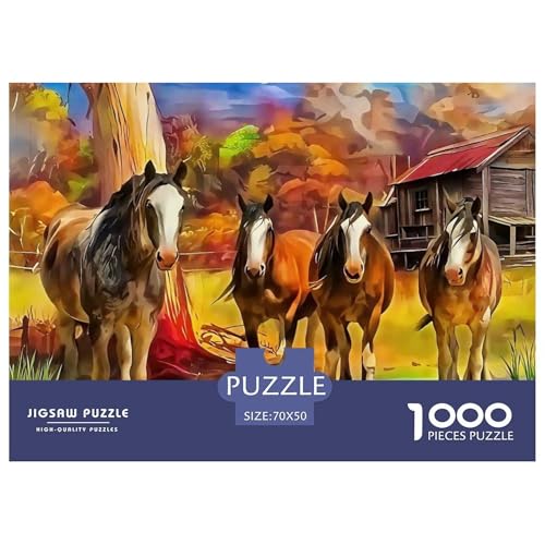Pferd 1000 Teile Puzzle Für Erwachsene Mit Gemütliche Studie-Motiv Herausforderung Spielzeug 70x50cm/1000pcs Pferd 1000 Teile Puzzle Für Erwachsene Mit Gemütliche Studie-Motiv Herausforderung Spielzeug 70x50cm/1000pcs von VFQWPYAJN