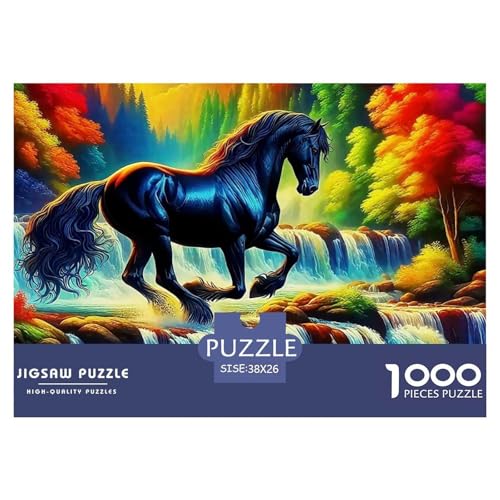 Pferd 1000 Teile Puzzle Für Erwachsene Und Kinder Clevere Rätsel Für Pädagogisches Spiel 38x26cm/1000pcs von VFQWPYAJN