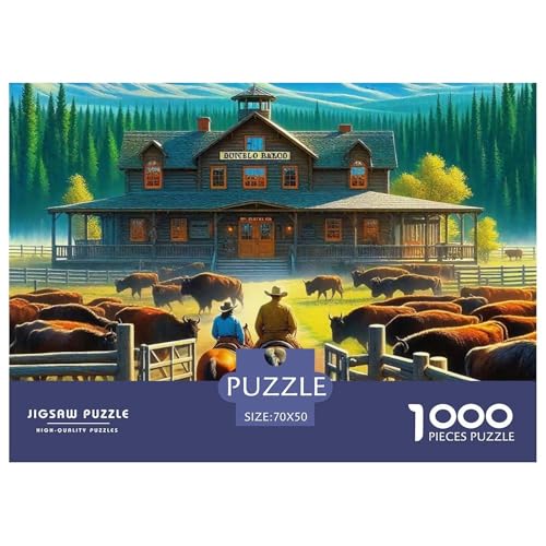 Pferd 1000 Teile Puzzle Für Erwachsene Und Kinder Clevere Rätsel Für Pädagogisches Spiel 70x50cm/1000pcs von VFQWPYAJN