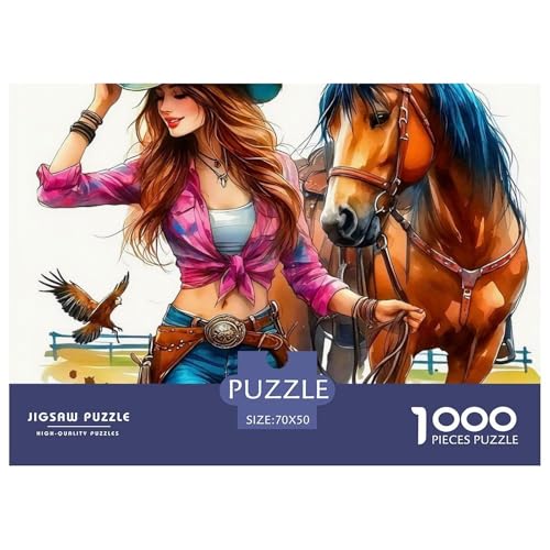 Pferd Puzzle 1000 Teile Für Erwachsene Clevere Rätsel Für Pädagogisches Spiel 70x50cm/1000pcs von VFQWPYAJN