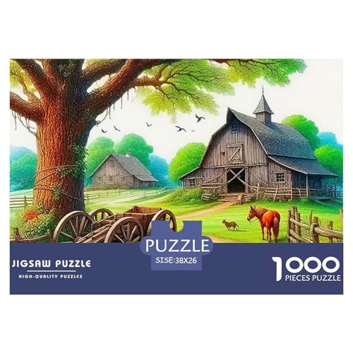 Pferd Puzzle 1000 Teile Für Erwachsene Puzzles-Geschenk Herausforderung Spielzeug 38x26cm/1000pcs von VFQWPYAJN