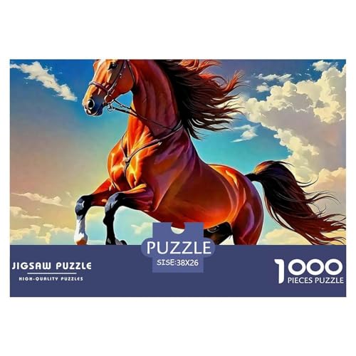 Pferd Puzzle 1000 Teile Für Erwachsene Und Kinder Ab 14 Jahren Clevere Rätsel Herausforderung Spielzeug 38x26cm/1000pcs Pferd Puzzle 1000 Teile Für Erwachsene Und Kinder Ab 14 Jahren Clevere Rätsel Herausforderung Spielzeug 38x26cm/1000pcs von VFQWPYAJN