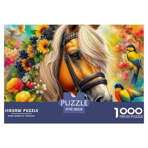 Pferd Puzzle 1000 Teile Für Erwachsene Und Kinder Ab 14 Jahren Clevere Rätsel Herausforderung Spielzeug 38x26cm/1000pcs Pferd Puzzle 1000 Teile Für Erwachsene Und Kinder Ab 14 Jahren Clevere Rätsel Herausforderung Spielzeug 38x26cm/1000pcs von VFQWPYAJN