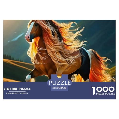 Pferd Puzzle 1000 Teile Für Erwachsene Und Kinder Ab 14 Jahren Clevere Rätsel Herausforderung Spielzeug 38x26cm/1000pcs Pferd Puzzle 1000 Teile Für Erwachsene Und Kinder Ab 14 Jahren Clevere Rätsel Herausforderung Spielzeug 38x26cm/1000pcs von VFQWPYAJN