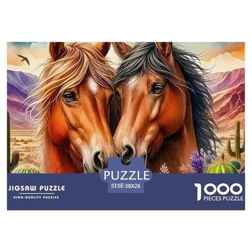 Pferd Puzzle 1000 Teile Für Erwachsene Und Kinder Ab 14 Jahren Mit Gemütliche Studie-Motiv Impossible Game 38x26cm/1000pcs von VFQWPYAJN
