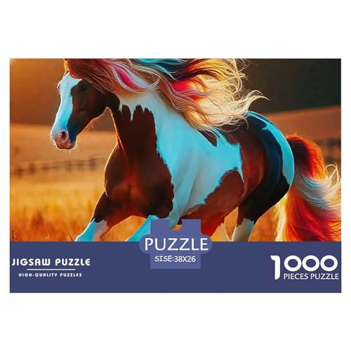 Pferd Puzzle 1000 Teile Für Erwachsene Und Kinder Ab 14 Jahren Puzzles-Geschenk Herausforderung Spielzeug 38x26cm/1000pcs Pferd Puzzle 1000 Teile Für Erwachsene Und Kinder Ab 14 Jahren Puzzles-Geschenk Herausforderung Spielzeug 38x26cm/1000pcs von VFQWPYAJN