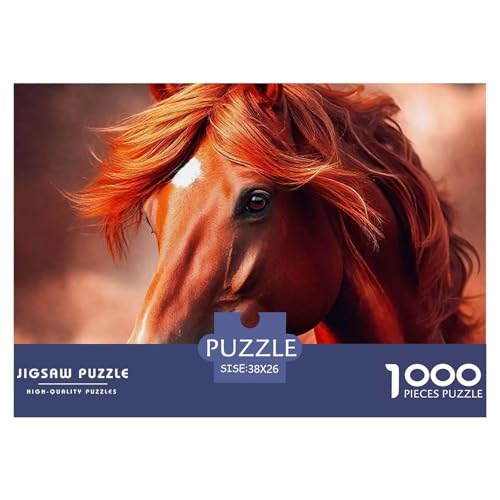 Pferd Puzzle 1000 Teile Für Erwachsene Und Kinder Ab 14 Jahren Puzzles-Geschenk Impossible Game 38x26cm/1000pcs von VFQWPYAJN