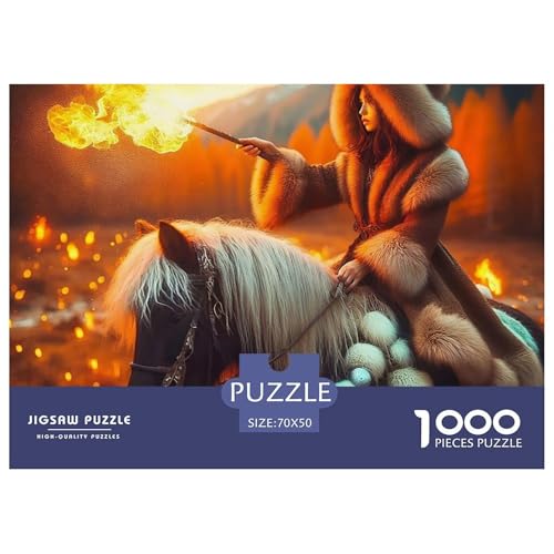 Pferd Puzzle 1000 Teile Für Erwachsene Und Kinder Ab 14 Jahren Puzzles-Geschenk Impossible Game 70x50cm/1000pcs von VFQWPYAJN