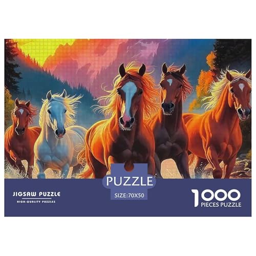 Pferd Puzzle 1000 Teile Für Erwachsene Und Kinder Clevere Rätsel Für Pädagogisches Spiel 70x50cm/1000pcs Pferd Puzzle 1000 Teile Für Erwachsene Und Kinder Clevere Rätsel Für Pädagogisches Spiel 70x50cm/1000pcs von VFQWPYAJN