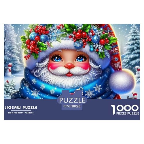 Puzzle mit Weihnachtsmann, 1000 Teile, für Erwachsene und Kinder, Denkspiele, schöne Dekoration, 38 x 26 cm, 1000 Teile Puzzle mit Weihnachtsmann, 1000 Teile, für Erwachsene und Kinder, Denkspiele, schöne Dekoration, 38 x 26 cm, 1000 Teile von VFQWPYAJN