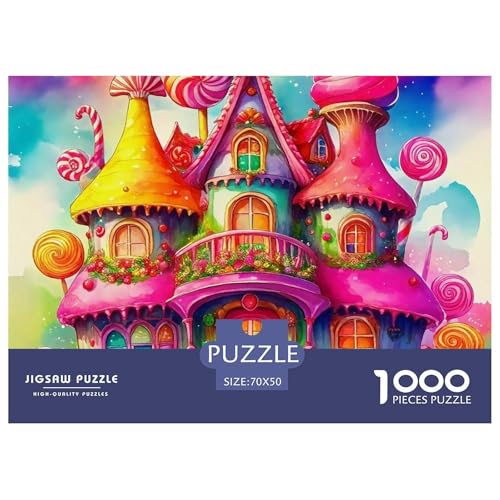 Schloss 1000 Teile Puzzle Für Erwachsene Clevere Rätsel Herausforderung Spielzeug 70x50cm/1000pcs von VFQWPYAJN