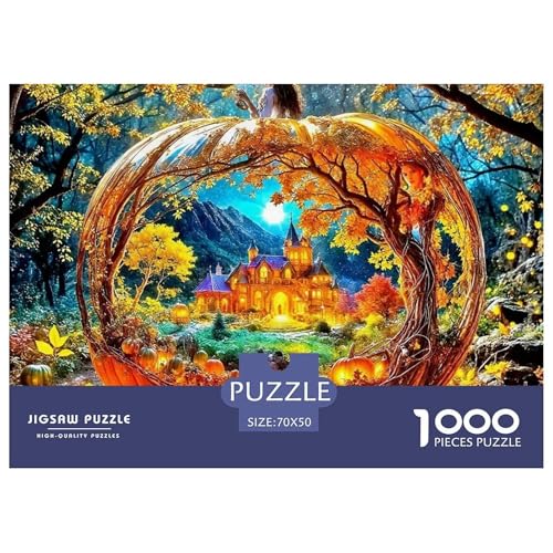Schloss 1000 Teile Puzzle Für Erwachsene Clevere Rätsel Herausforderung Spielzeug 70x50cm/1000pcs von VFQWPYAJN