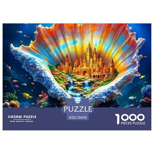 Schloss Puzzle 1000 Teile Für Erwachsene Kinder Mit Gemütliche Studie-Motiv Für Pädagogisches Spiel 70x50cm/1000pcs von VFQWPYAJN