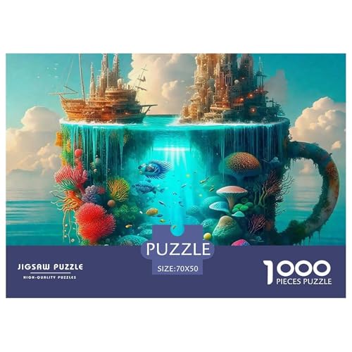 Schloss Puzzle 1000 Teile Für Erwachsene Mit Gemütliche Studie-Motiv Für Pädagogisches Spiel 70x50cm/1000pcs von VFQWPYAJN
