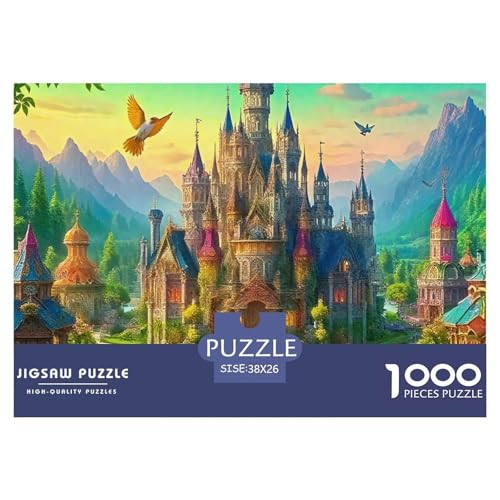 Schloss Puzzle 1000 Teile Für Erwachsene Mit Gemütliche Studie-Motiv Impossible Game 38x26cm/1000pcs von VFQWPYAJN