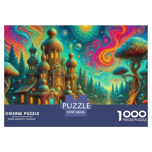 Schloss Puzzle 1000 Teile Für Erwachsene Puzzles-Geschenk Für Pädagogisches Spiel 38x26cm/1000pcs von VFQWPYAJN