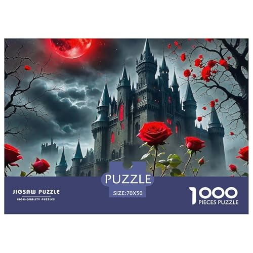 Schloss Puzzle 1000 Teile Für Erwachsene Puzzles-Geschenk Herausforderung Spielzeug 70x50cm/1000pcs von VFQWPYAJN
