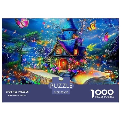 Schloss Puzzle 1000 Teile Für Erwachsene Und Kinder Ab 14 Jahren Mit Gemütliche Studie-Motiv Für Pädagogisches Spiel 70x50cm/1000pcs von VFQWPYAJN