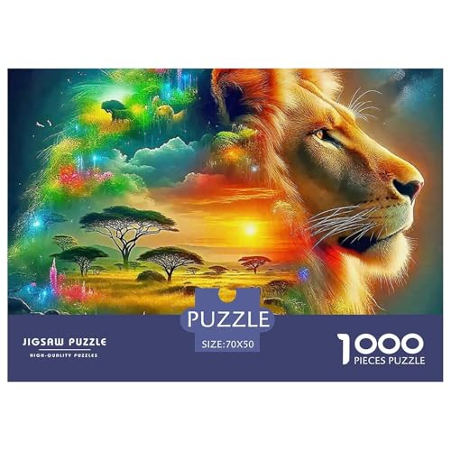 Tiger 1000 Teile Puzzle Für Erwachsene Clevere Rätsel Herausforderung Spielzeug 70x50cm/1000pcs Tiger 1000 Teile Puzzle Für Erwachsene Clevere Rätsel Herausforderung Spielzeug 70x50cm/1000pcs von VFQWPYAJN