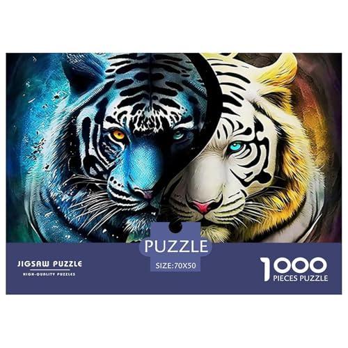 Tiger 1000 Teile Puzzle Für Erwachsene Clevere Rätsel Herausforderung Spielzeug 70x50cm/1000pcs Tiger 1000 Teile Puzzle Für Erwachsene Clevere Rätsel Herausforderung Spielzeug 70x50cm/1000pcs von VFQWPYAJN
