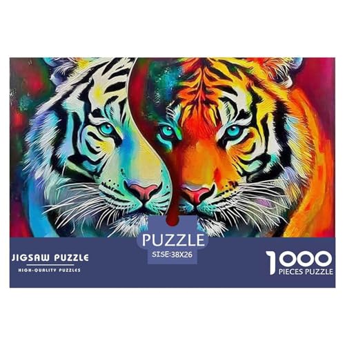 Tiger 1000 Teile Puzzle Für Erwachsene Kinder Puzzles-Geschenk Für Pädagogisches Spiel 38x26cm/1000pcs Tiger 1000 Teile Puzzle Für Erwachsene Kinder Puzzles-Geschenk Für Pädagogisches Spiel 38x26cm/1000pcs von VFQWPYAJN
