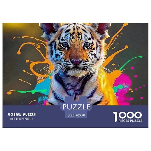 Tiger 1000 Teile Puzzle Für Erwachsene Mit Gemütliche Studie-Motiv Herausforderung Spielzeug 70x50cm/1000pcs Tiger 1000 Teile Puzzle Für Erwachsene Mit Gemütliche Studie-Motiv Herausforderung Spielzeug 70x50cm/1000pcs von VFQWPYAJN