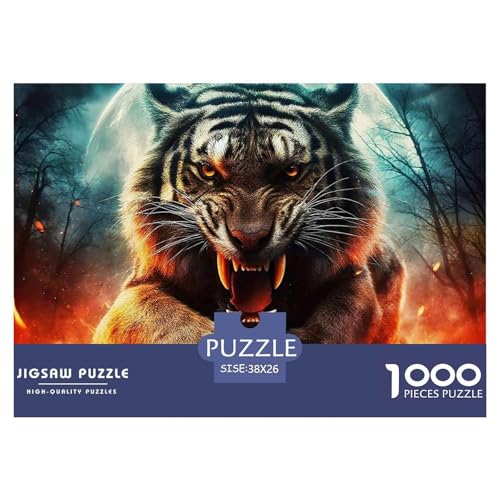 Tiger 1000 Teile Puzzle Für Erwachsene Und Kinder Clevere Rätsel Herausforderung Spielzeug 38x26cm/1000pcs Tiger 1000 Teile Puzzle Für Erwachsene Und Kinder Clevere Rätsel Herausforderung Spielzeug 38x26cm/1000pcs von VFQWPYAJN